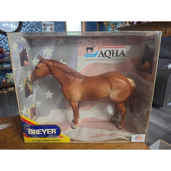 Breyer Other - Breyer AQHA Offspring of Go Man Go Horse Figure 1990 Reeves Item No. 721‎